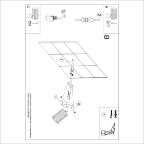 Brilagi - Faretto da parete CRESTO 1xGU10/10W/230V, rosso