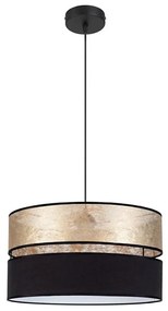 Lampadario su filo LIMA 1xE27/60W/230V dorato/nero