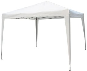 Pergolato in acciaio struttura grigio metallizzato L 295 x P 295 x H 255 cm
