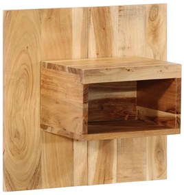 Comodino 50x27x50 Cm İn Legno Massello Di Acacia /