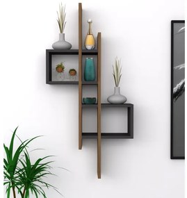 Mensola da parete EMSE 108x53,8 cm marrone/antracite