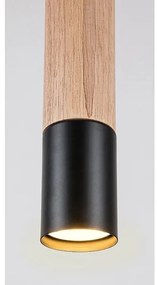 Rabalux 72131 - Lampadario a cavo BRAULIA 1xGU10/50W/230V faggio