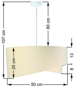 Lampadario su filo GALAXY 1xE27/60W/230V