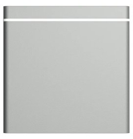 Plafoniera da soffitto Quadrata GU10 IP54 in Alluminio - Grigia