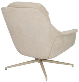 Poltrona da relax beige girevole Philly – Zuiver