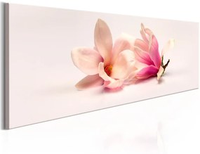 Quadro Beautiful Magnolias  Colore Grigio, Dimensioni e Misure 120x40