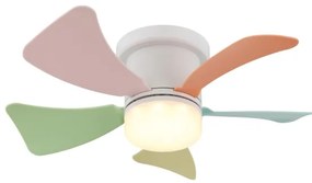Globo 03609B - Ventilatore da soffitto LED dimmerabile HINES 10W/230V 3000-6500K + telecomando