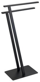 WENKO 24396100 - Porta asciugamani LIRIO 20x40 cm nero