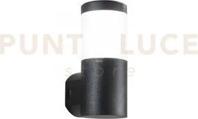 Applique focus nera tonda 1 luce attacco gu10 ip65 10x13x24cm