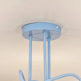 Plafoniera OXFORD 3xE27/15W/230V blu