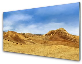 Pannello paraschizzi cucina Paesaggio delle colline del deserto 100x50 cm