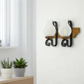 Brilagi - Applique QUEEN 2xE14/40W/230V faggio