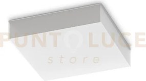 Snow plafoniera da esterno bianca in policarbonato led 4000k 18w  2...