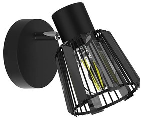 Prezent 27516 - Faretto da parete PONTEO 1xE27/40W/230V nero