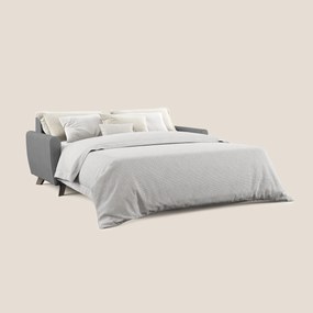 Callisto Divano letto matrimoniale in tessuto morbido impermeabile T02 grigio