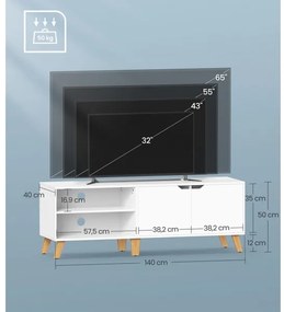Mobile TV BASTOR bianco