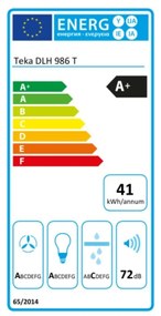 Cappa Classica Teka 40487182 90 cm 700 m3/h 72 dB 270W Bianco Acciaio