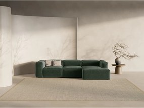 Divano angolare verde (con penisola a destra/con chaise lounge) Bergamo – Cosmopolitan Design