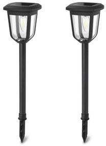 Lampioncino segnapassi Led Elf 0,3W Nero con pannello solare IP44 Bianco caldo 3000K con sensore crepuscolare Aigostar