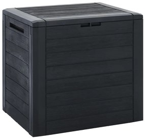 Baule Da Giardino Antracite 58,5x46x55 Cm İn Polipropilene /