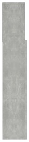 Testiera con contenitore grigio cemento 100x19x103,5 cm