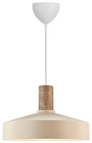Nordlux - Lampadario a sospensione con filo ELVAS 1xE27/60W/230V diametro 37,5 cm beige
