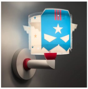 Dalber 61819 - Applique per bambini BLUE HERO 1xE27/15W/230V