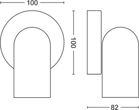 Philips - Faretto dimmerabile LED RGBW PONGEE 1xGU10/4,8W/230V nero + telecomando