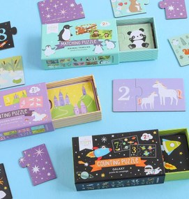 A Little Lovely Company - puzzle di abbinamento - famiglie di animali