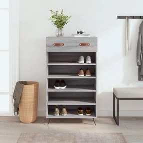 Scarpiera Grigio Sonoma 60x35x105 Cm İn Legno Multistrato /