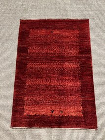 Loribaft Tappeto persiano 90x60 Rosso (Iran) Annodato A Mano