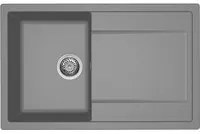 Lavello Elleci Incasso 1 vasca 79x50 Life 300 Granitek Grigio Titanium LM230073