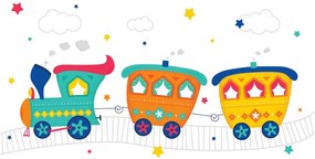 Quadro su tela – Trenino pastello