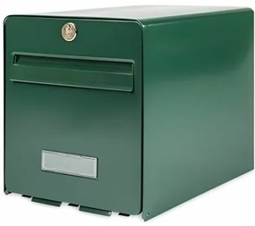 Cassetta della posta Burg-Wachter   Verde acciaio galvanizzato 28 x 36,5 x 31 cm