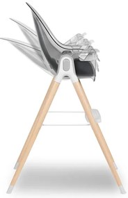 Lionelo - Seggiolina da pranzo per bambini MAYA White faggio