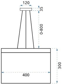 Lampada da soffitto LED APP890-CP CHAIN