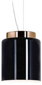 Prandina - Segesta S3 Lampada a Sospensione Glossy Black/Polished Copper Prandina