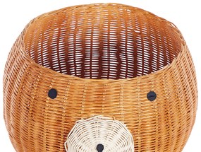 Cesto orsetto rattan naturale HIMBA Beliani