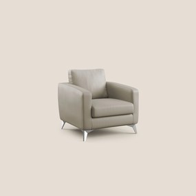 Orione Poltroncina in ecopelle moderna e impermeabile T04 talpa