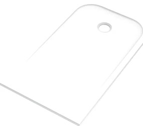 Piatto doccia SENSEA in carbonato di calcio Easy V2 bianco L 70 x L 120 x H 2.5 cm opaco