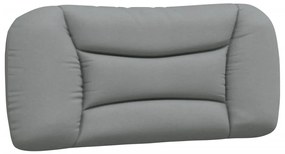 Cuscino testiera grigio chiaro 80 cm in tessuto