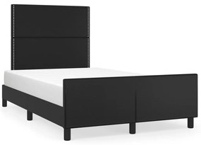 Giroletto Senza Materasso Nero 120x190 Cm Similpelle /