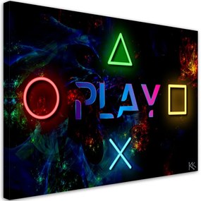 Quadro su tela, Riproduci iscrizione e pulsanti per il controller  Dimensioni Tappeti 60x40