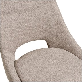 Sedia da pranzo beige in imbottito Dokka – House Nordic