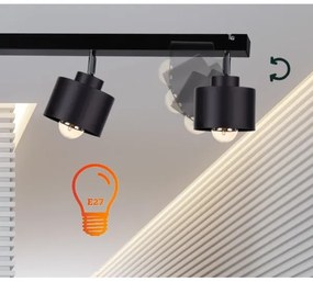 Luce Spot SIMPLY BLACK 2xE27/60W/230V