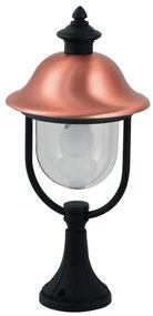 Lampione da giardino, Venezia H 53.8 cm, nero e rame, IP44 INTEC