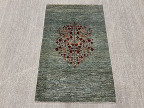 Loribaft Tappeto persiano 100 x 160 Verde (Iran) Annodato A Mano