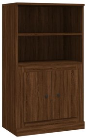 Credenza rovere marrone 60x35,5x103,5 cm in legno multistrato