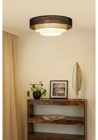 Brilagi -Plafoniera ASPEN LUNETA LED/12W/230V diametro 60 nero/beige/color crema