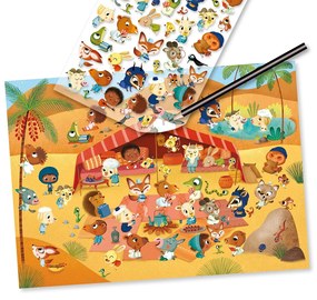 Fogli con decalcomanie - Savannah, il deserto e il Polo Nord